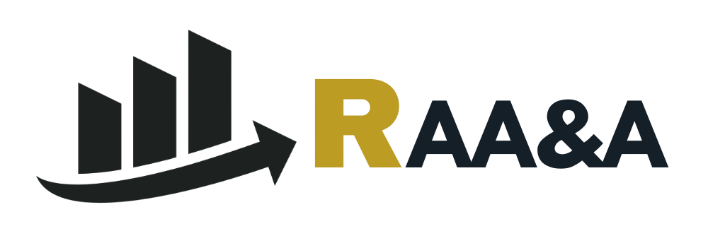 Refafa Mostefa logo — stylized RM monogram representing an accounting audit and advisory firm